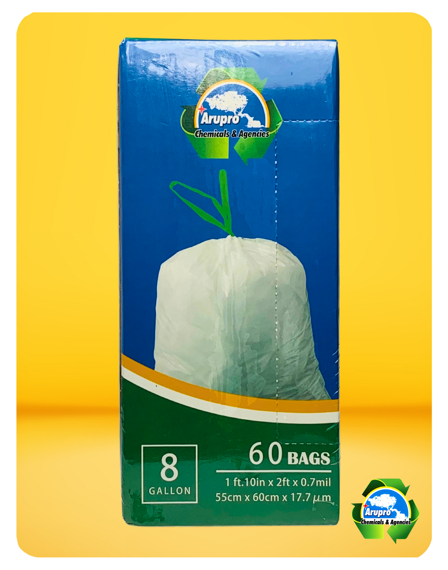 GARBAGE BAG - 8 GALLON