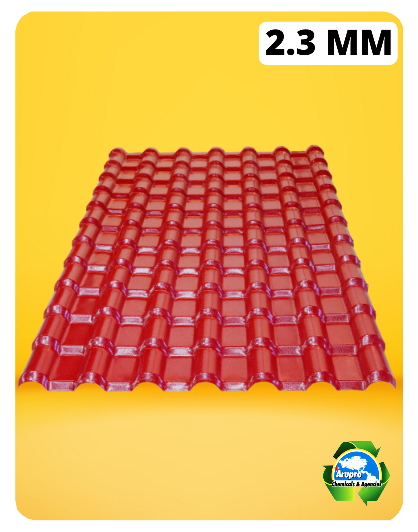 ASA RED ROOFSHEETS - 2.3mm