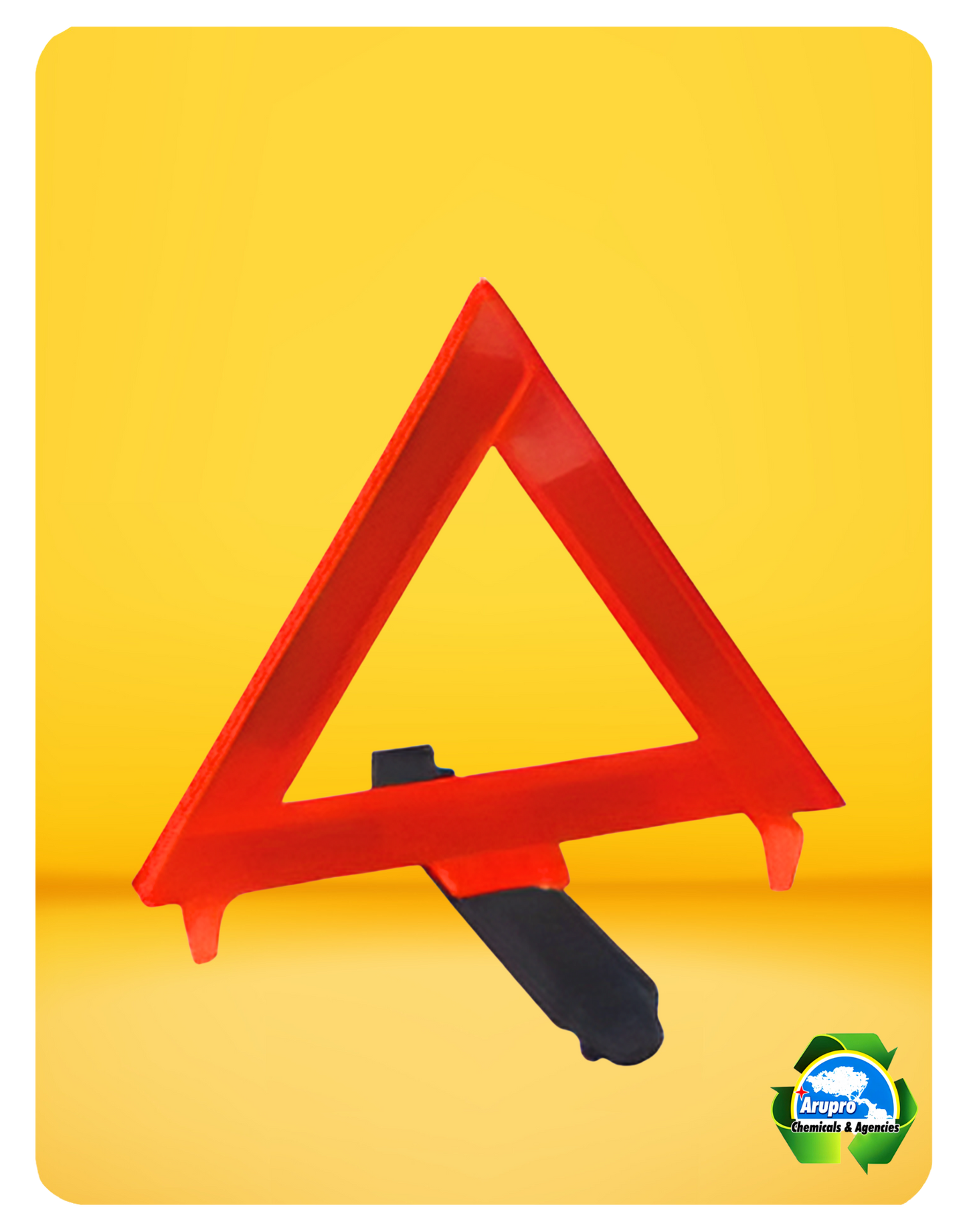 ARUPRO - REFLECTIVE SAFETY TRIANGLE - BASE WITHOUT SAND