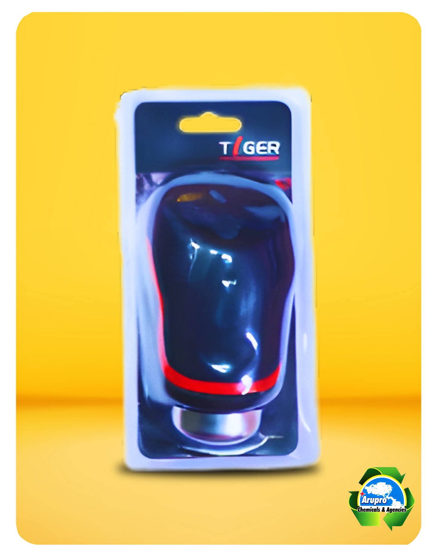 ARUPRO - COVER FOR AUTOMATIC CAR LEVER - BLACK/RED