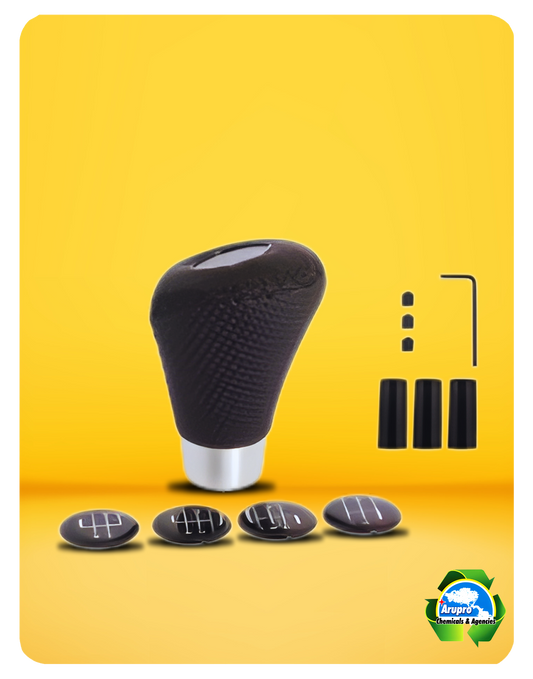 ARUPRO - COVER FOR SYNCHRONIZED CAR LEVER - BLACK STITCHING DESIGN