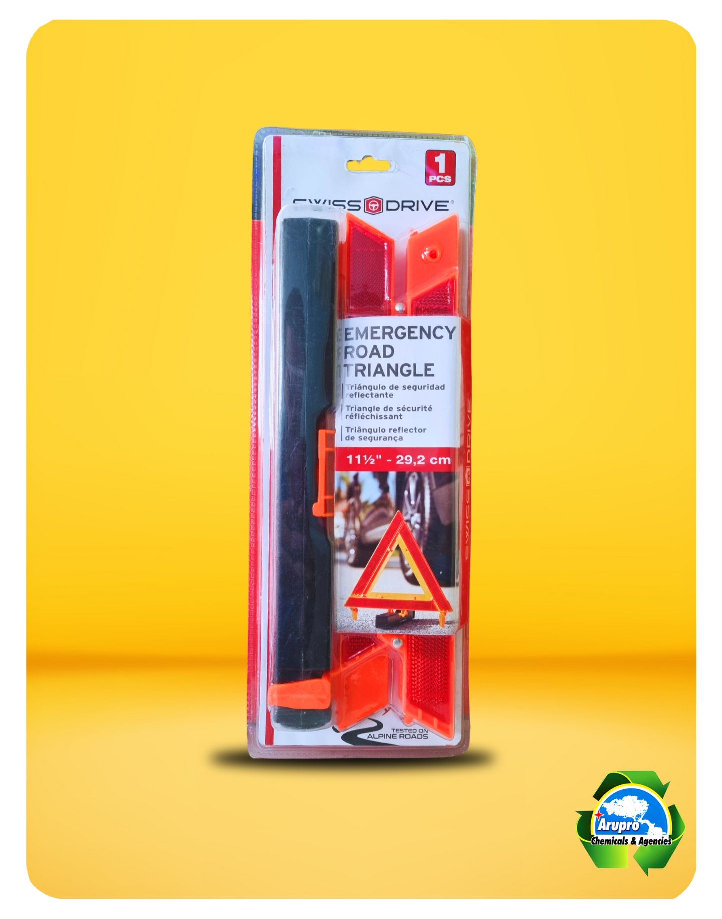 ARUPRO - REFLECTIVE SAFETY TRIANGLE - SAND BASE