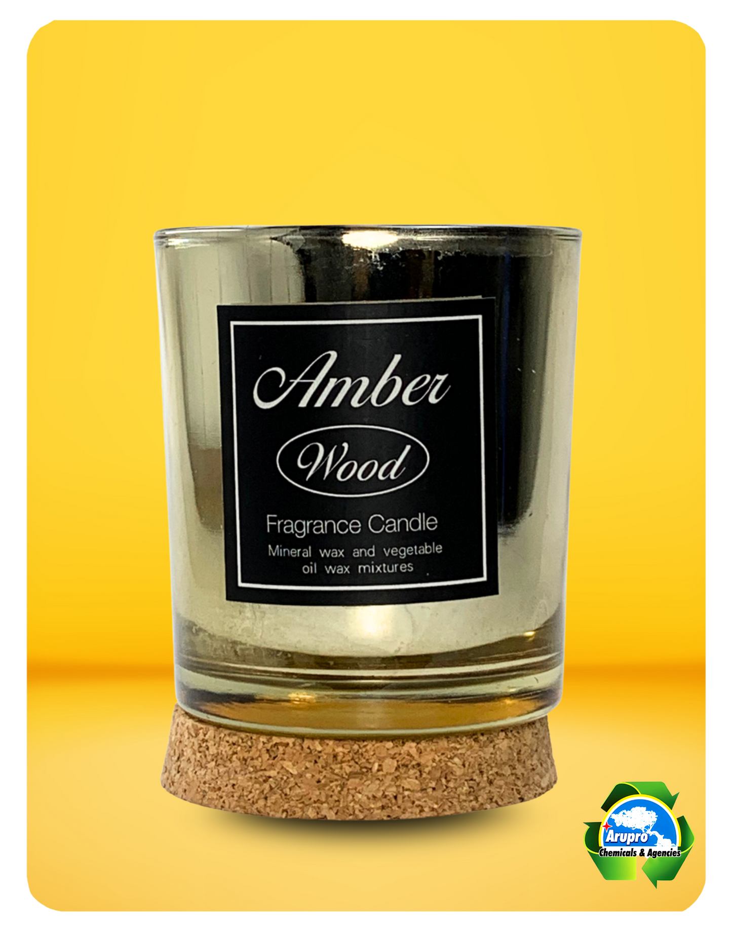 WOOD CANDLE - AMBER