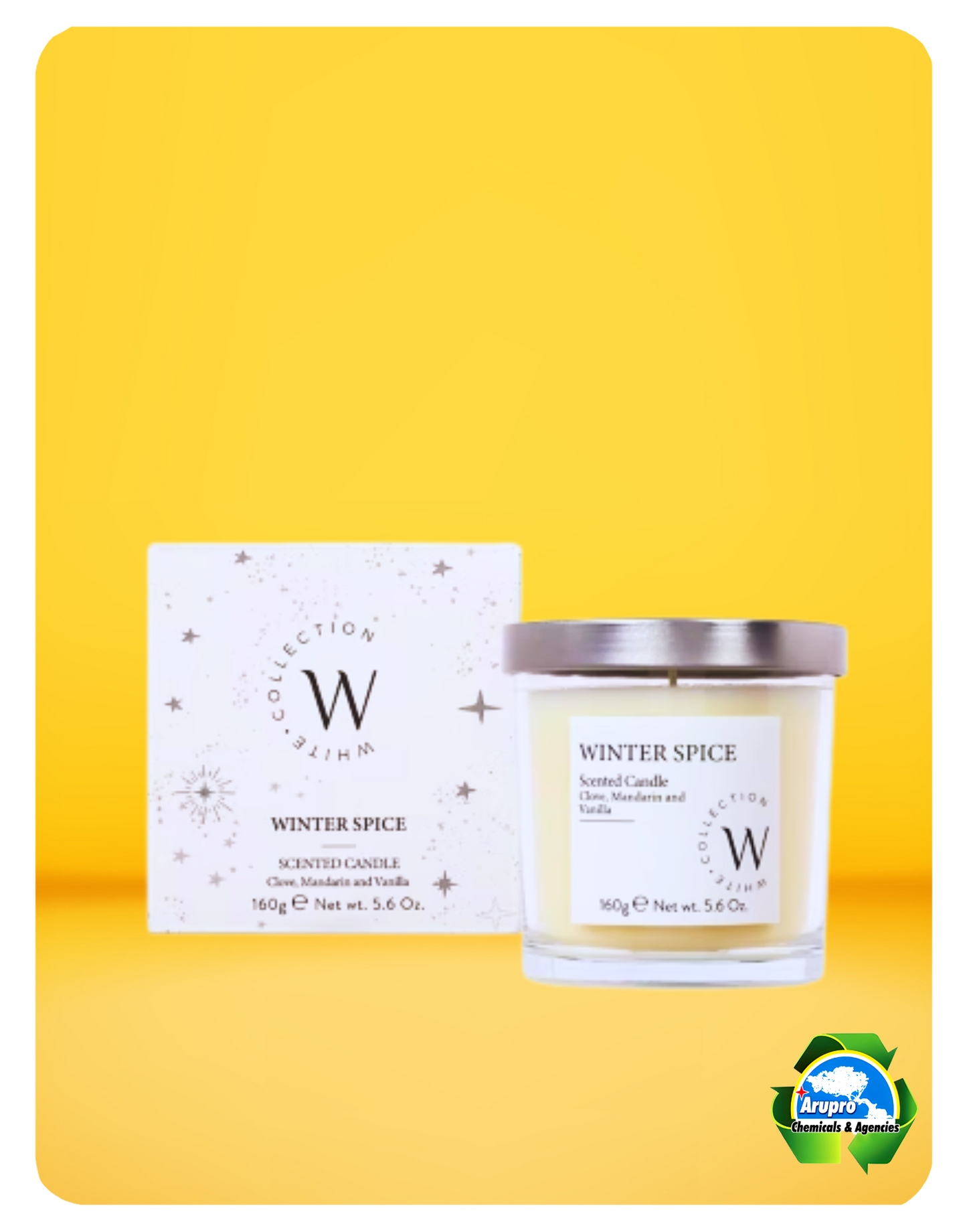 WHITE COLLECTION CANDLE - WINTER SPICE