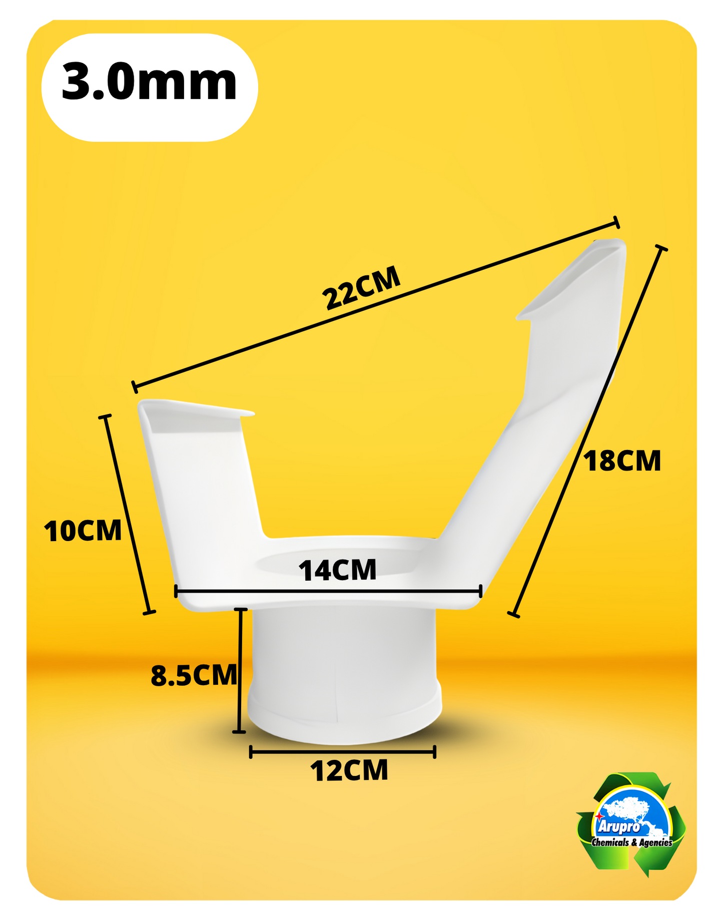 G-PVC OUTLET BUTT JOINT - GUTTER(3.0mm)