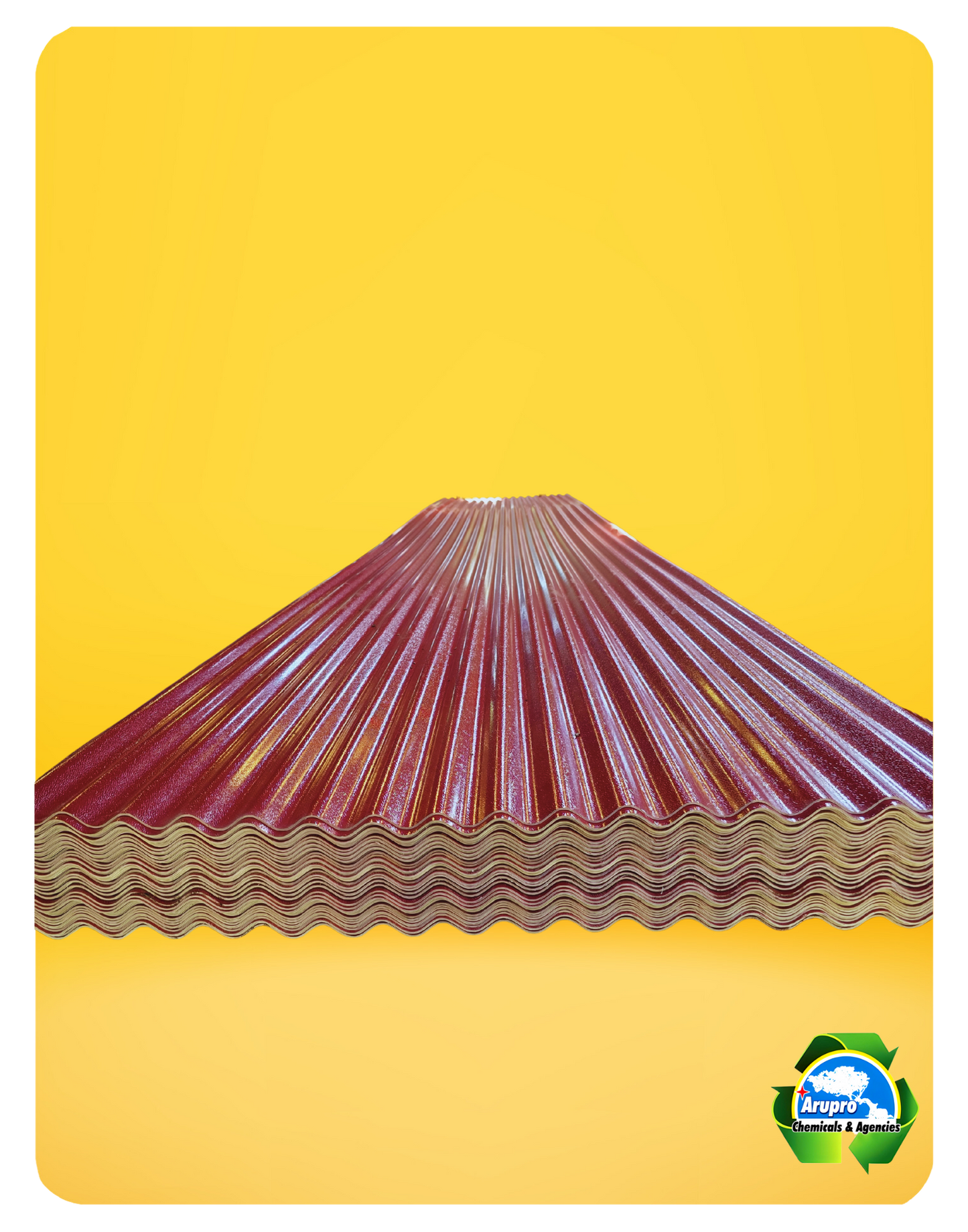 ASA RED WAVE ROOFSHEETS - 2.0mm
