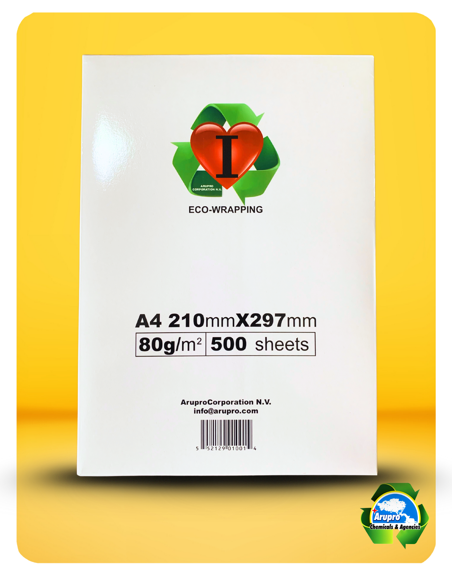 Papel de copia - A4 8,3" x 11,7" 80G
