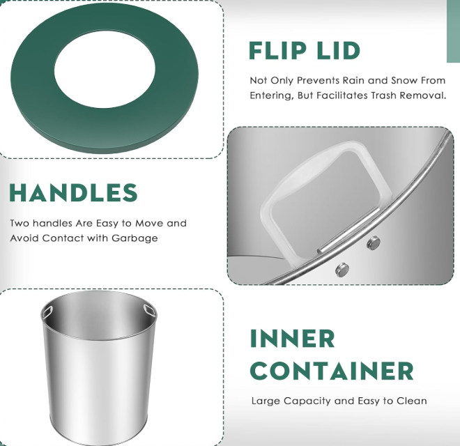 ARUPRO - WASTE BINS OUTDOOR/52GAL