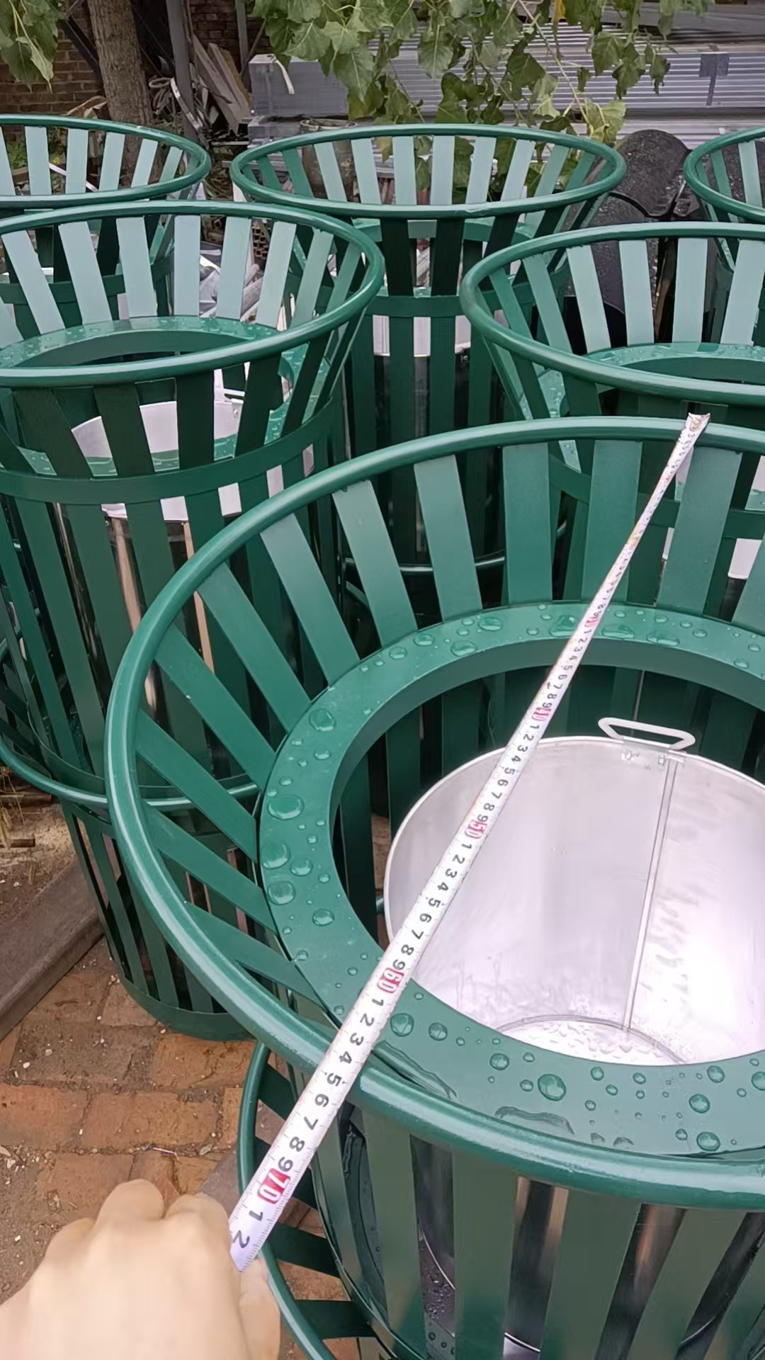 TRASH CAN 52 GAL OUTSIDE / 20GAL CAPACITY, OUTDOOR - (pre-order)