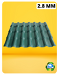 ASA GREEN ROOFSHEETS - 2.8mm