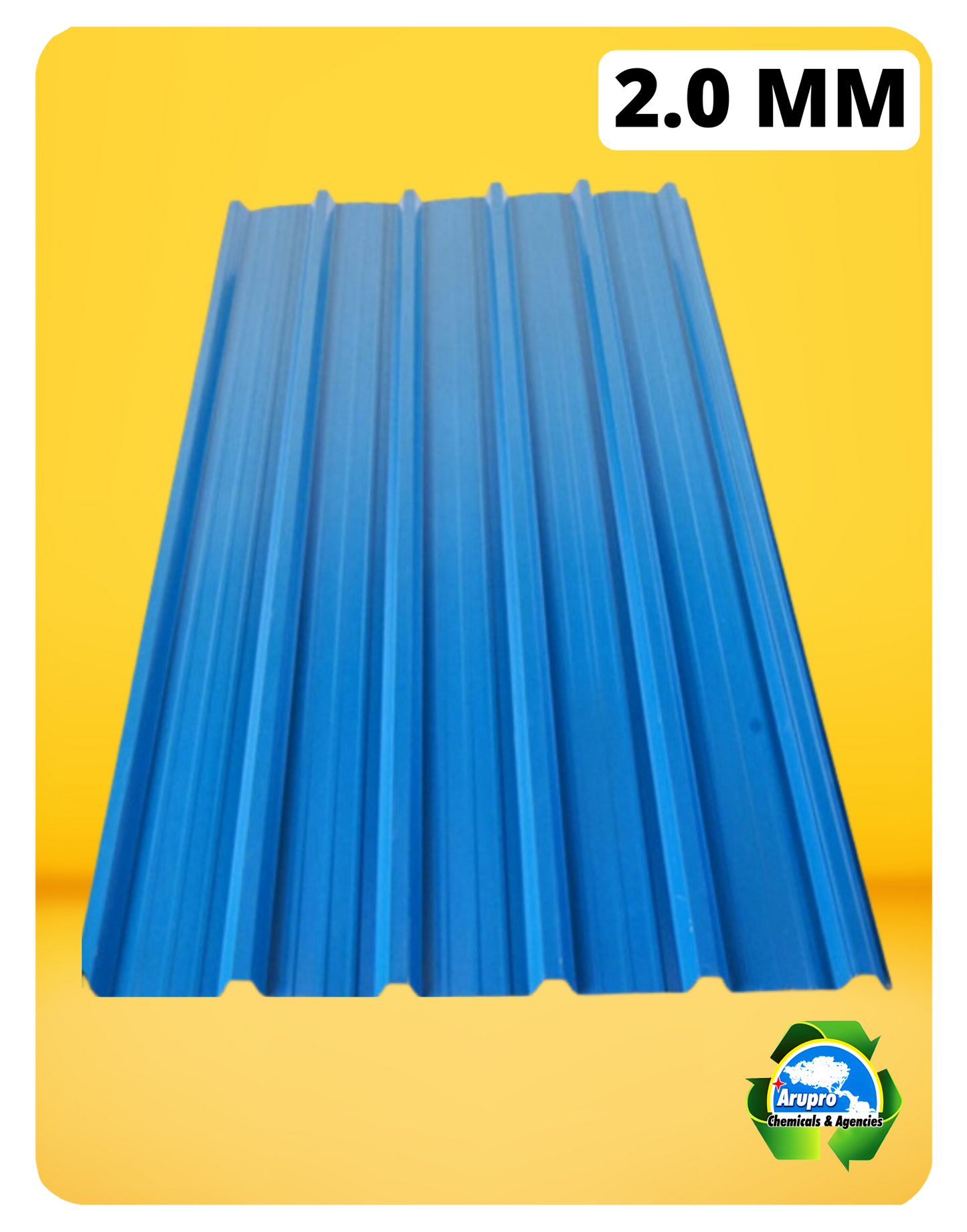 ASA BLUE TRAPEZIUM ROOFSHEETS - 2.0mm