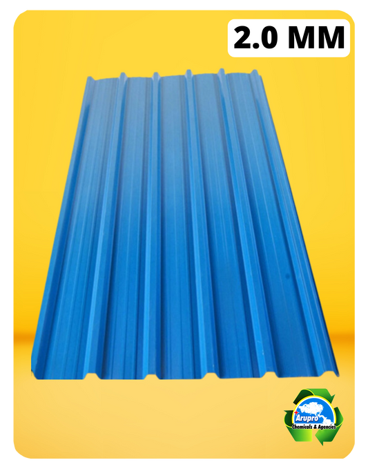 ASA BLUE TRAPEZIUM ROOFSHEETS - 2.0mm