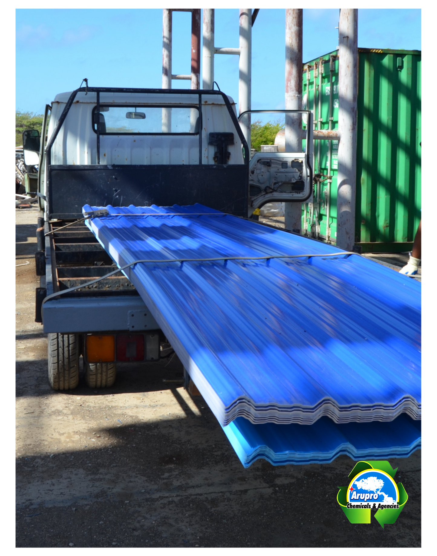 ASA BLUE TRAPEZIUM ROOFSHEETS - 2.0mm