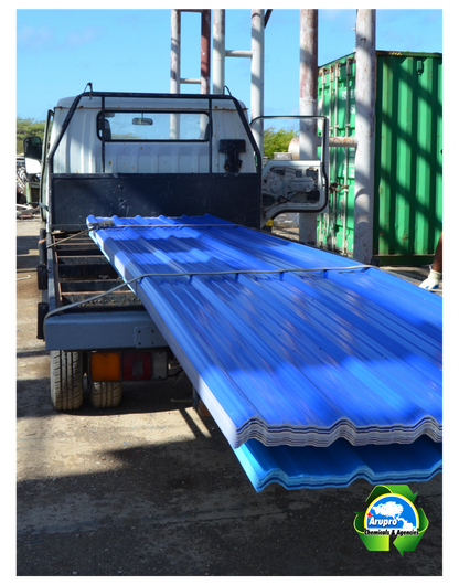 ASA BLUE TRAPEZIUM ROOFSHEETS - 2.0mm