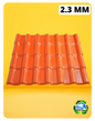 ASA ORANGE  ROOFSHEETS - 2.3mm