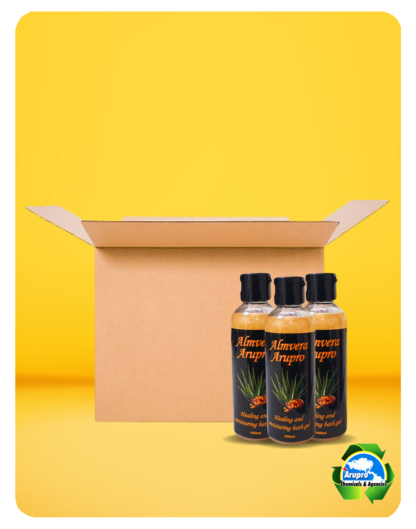 BATHGEL ALMOND - 100ML BOTTLE