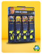 ARUPRO -  MOORING ROPE WITH RATCHET - 4PIECES YELLOW COLOR