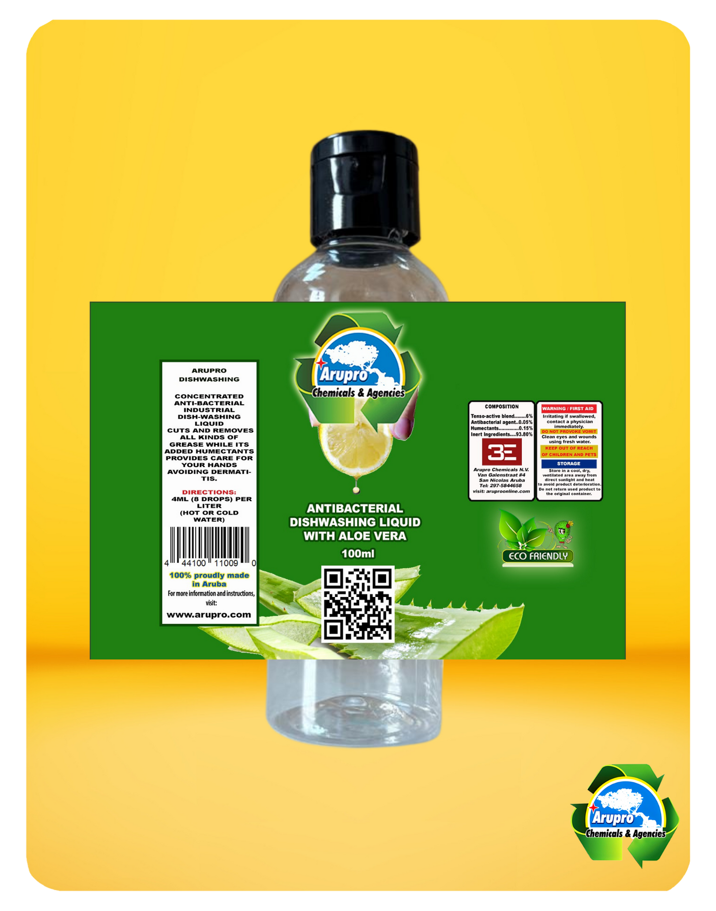 ARUPRO LIQUID DISHWASHING SOAP - 100ML