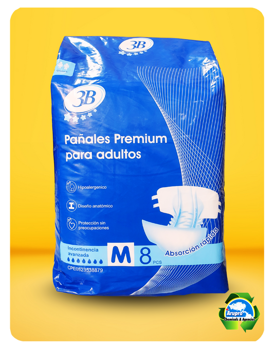 3B PREMIUM ADULT DIAPER PACK  - MEDIUM SIZE