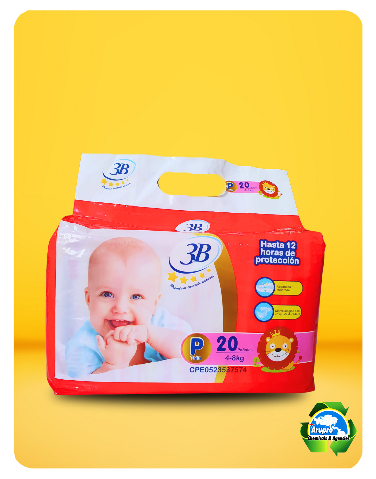 3B RED DIAPER PACK - SMALL SIZE