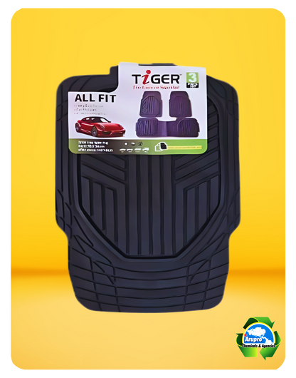 ARUPRO 3-PIECE CAR CARPET PVC TRAY (T7A3PBBL)