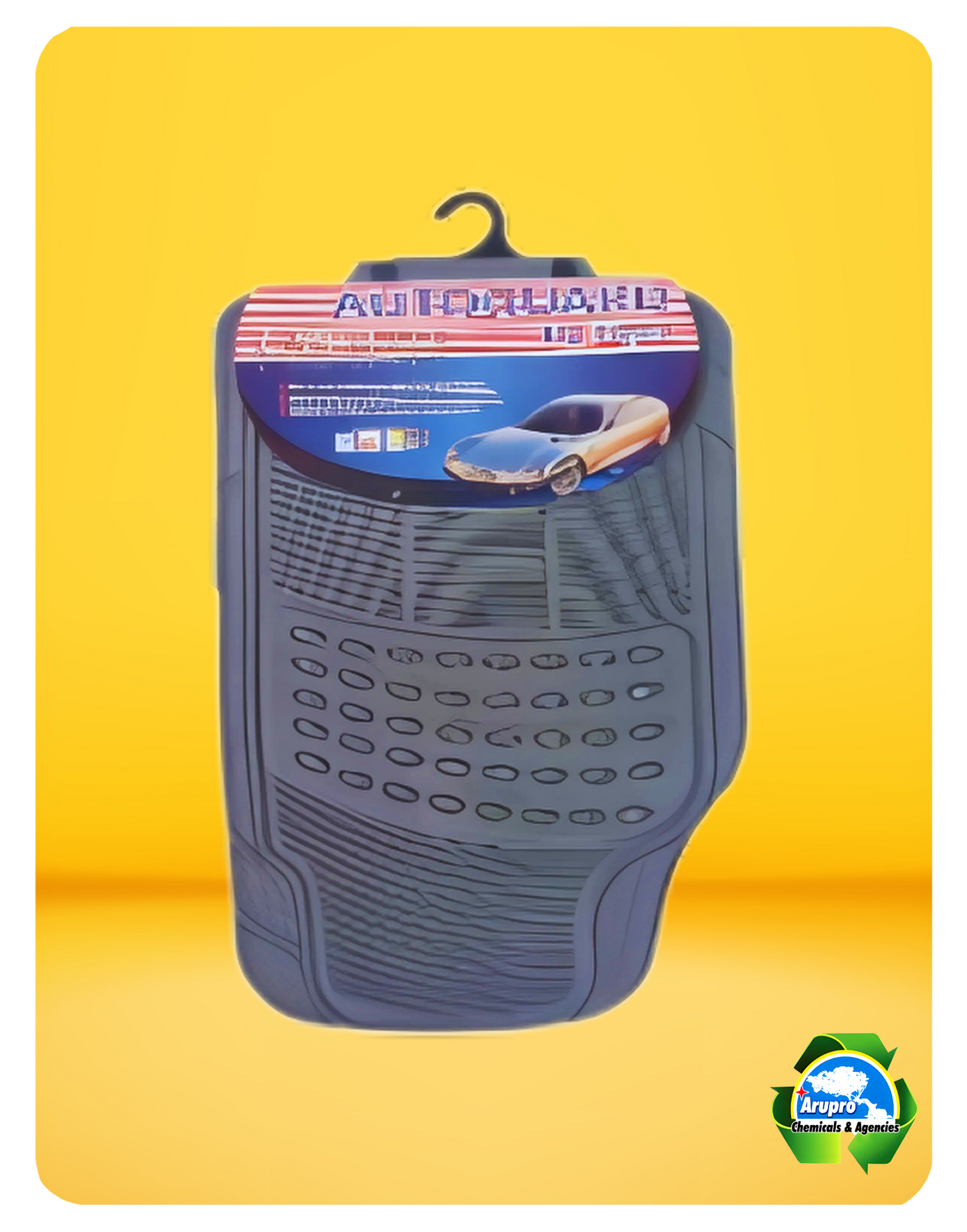 ARUPRO - 4 PIECES CAR CARPET PVC TRAY (JBE1014G)