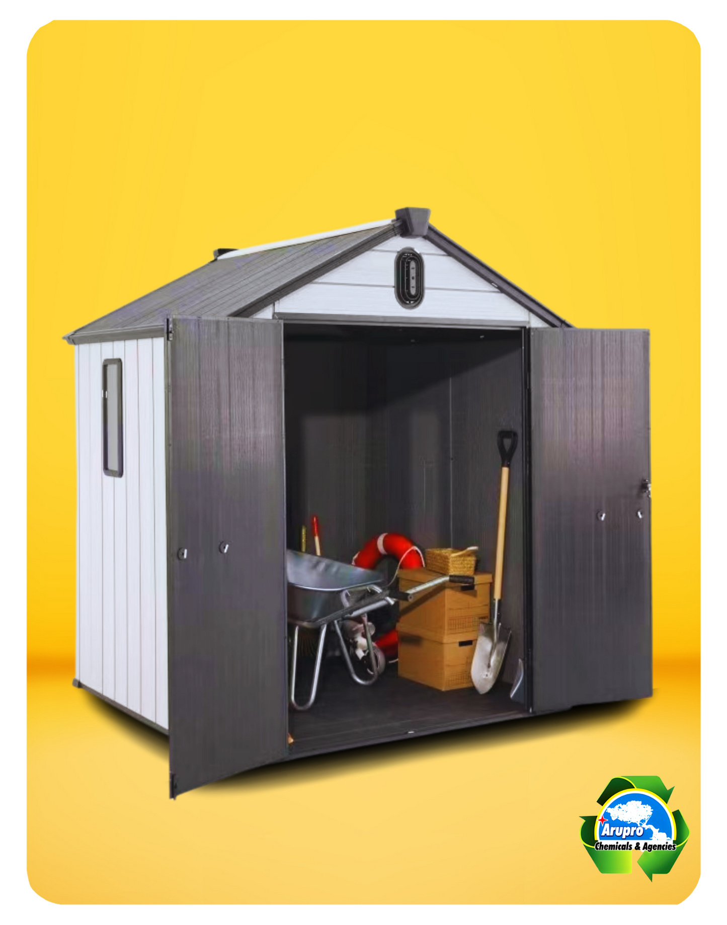 OUTDOOR RESIN STORAGE SHED