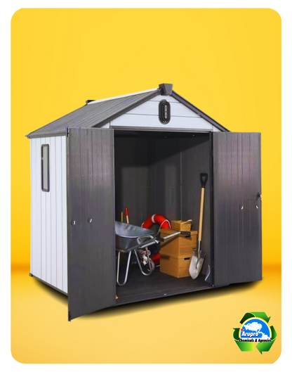 OUTDOOR RESIN STORAGE SHED