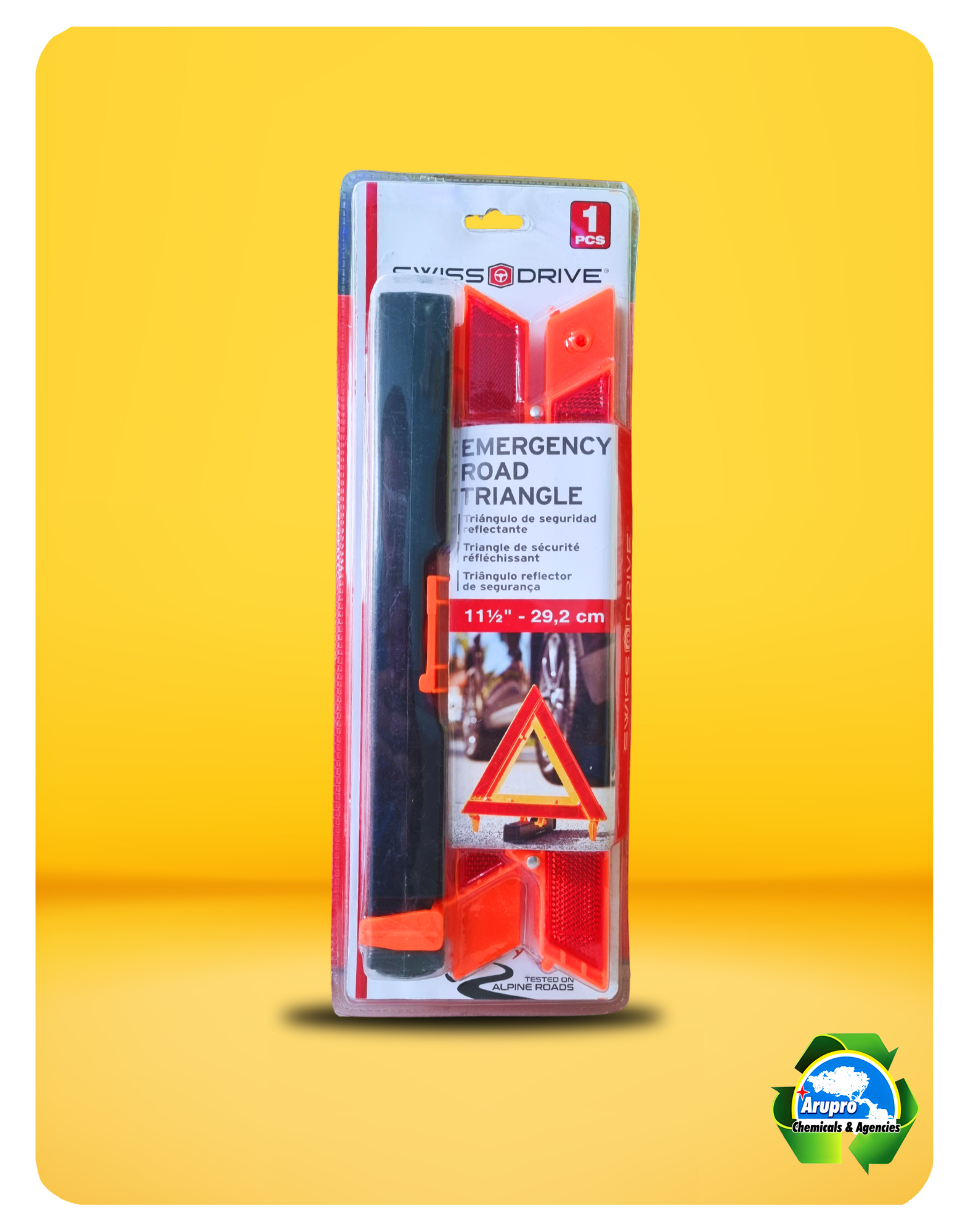 ARUPRO - REFLECTIVE SAFETY TRIANGLE - SAND BASE (27150BL) – ARUPRO ...