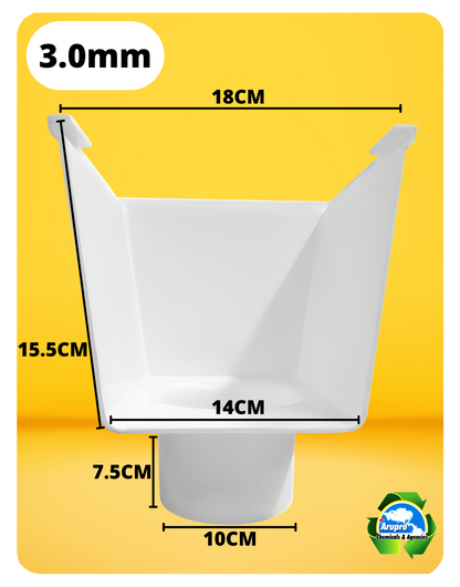 U-PVC OUTLET CAP - LEFT/RIGTH - GUTTER(3.0mm)