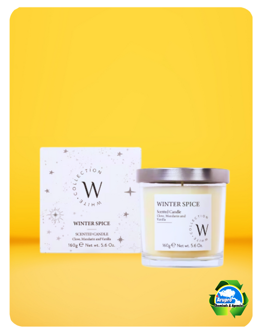 WHITE COLLECTION CANDLE - WINTER SPICE