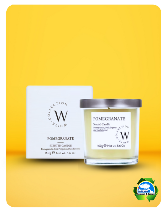 WHITE COLLECTION CANDLE - POMEGRANATE