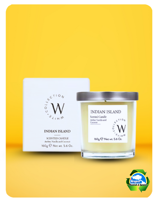 WHITE COLLECTION CANDLE - INDIAN ISLAND