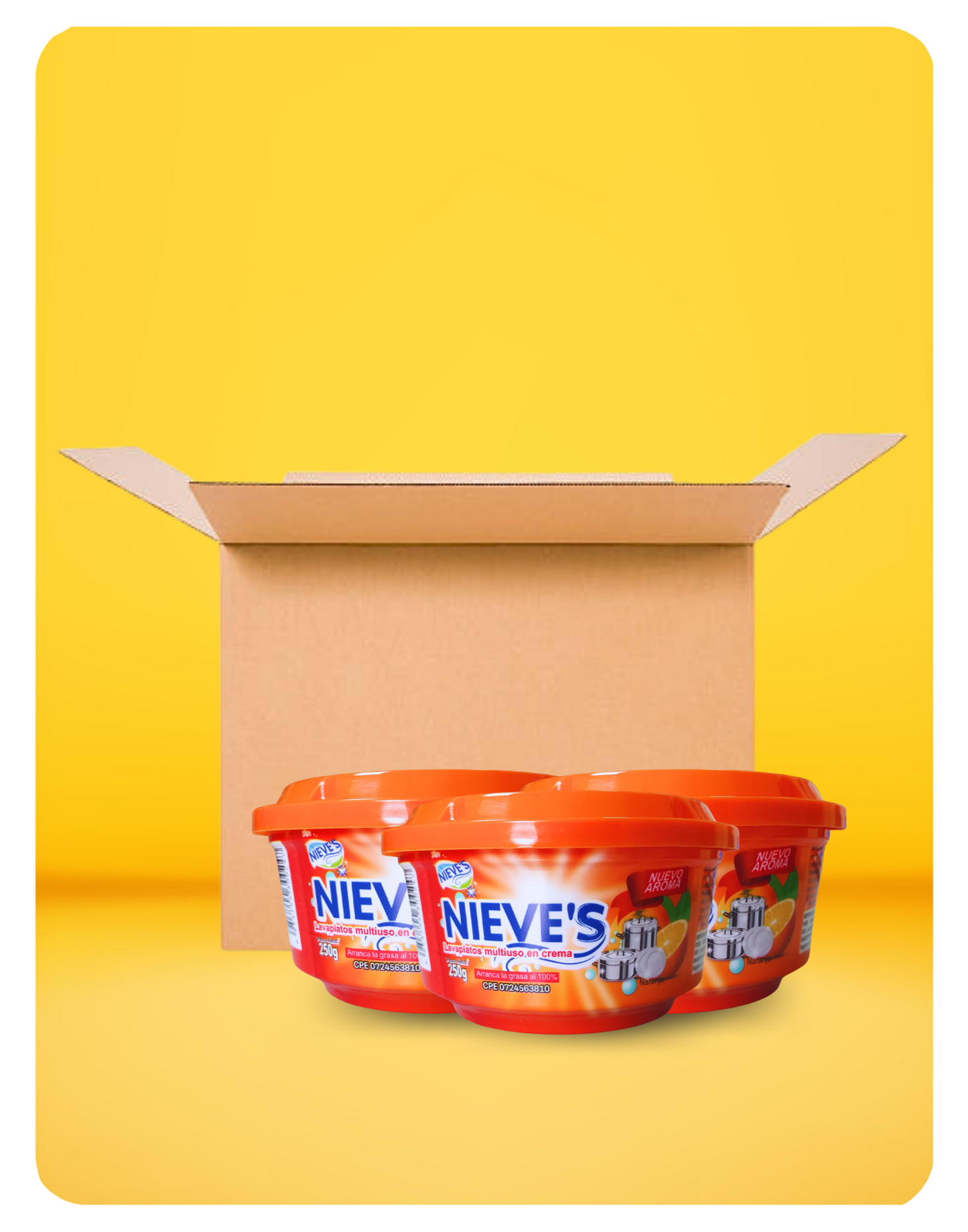 NIEVE'S - CREAM DISHWASHER ORANGE - 250G