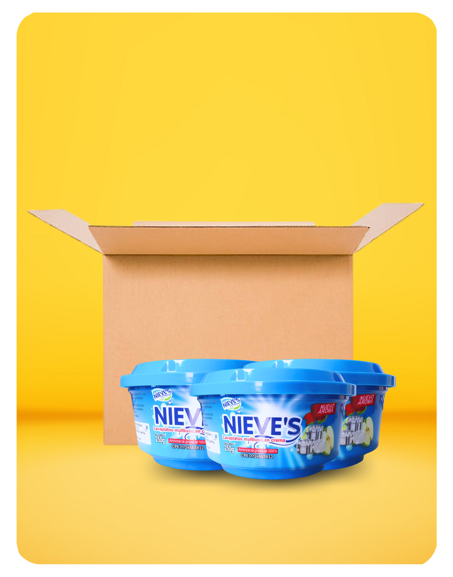 NIEVE'S - CREAM DISHWASHER APPLE - 250G