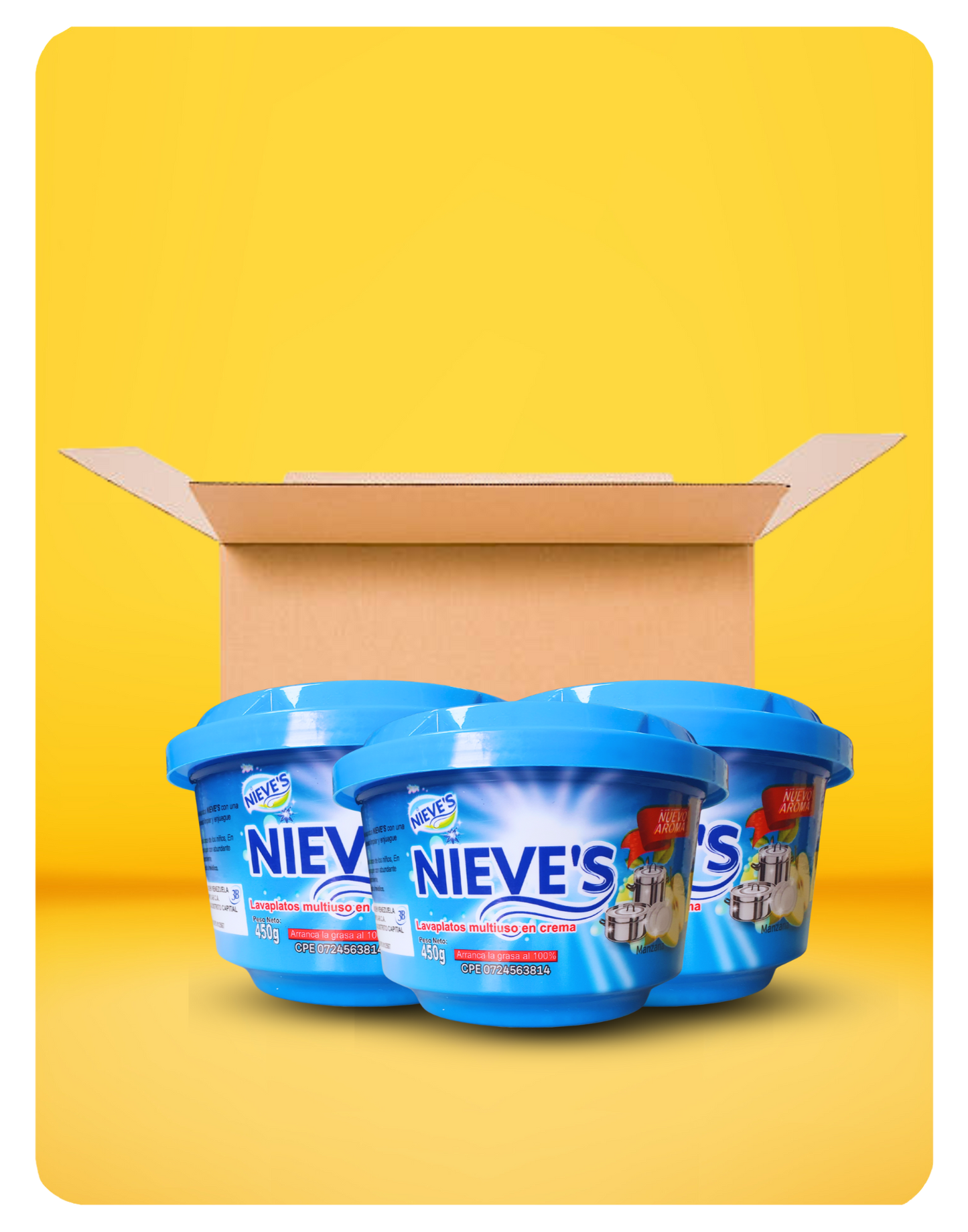 NIEVE'S - CREAM DISHWASHER APPLE - 450G