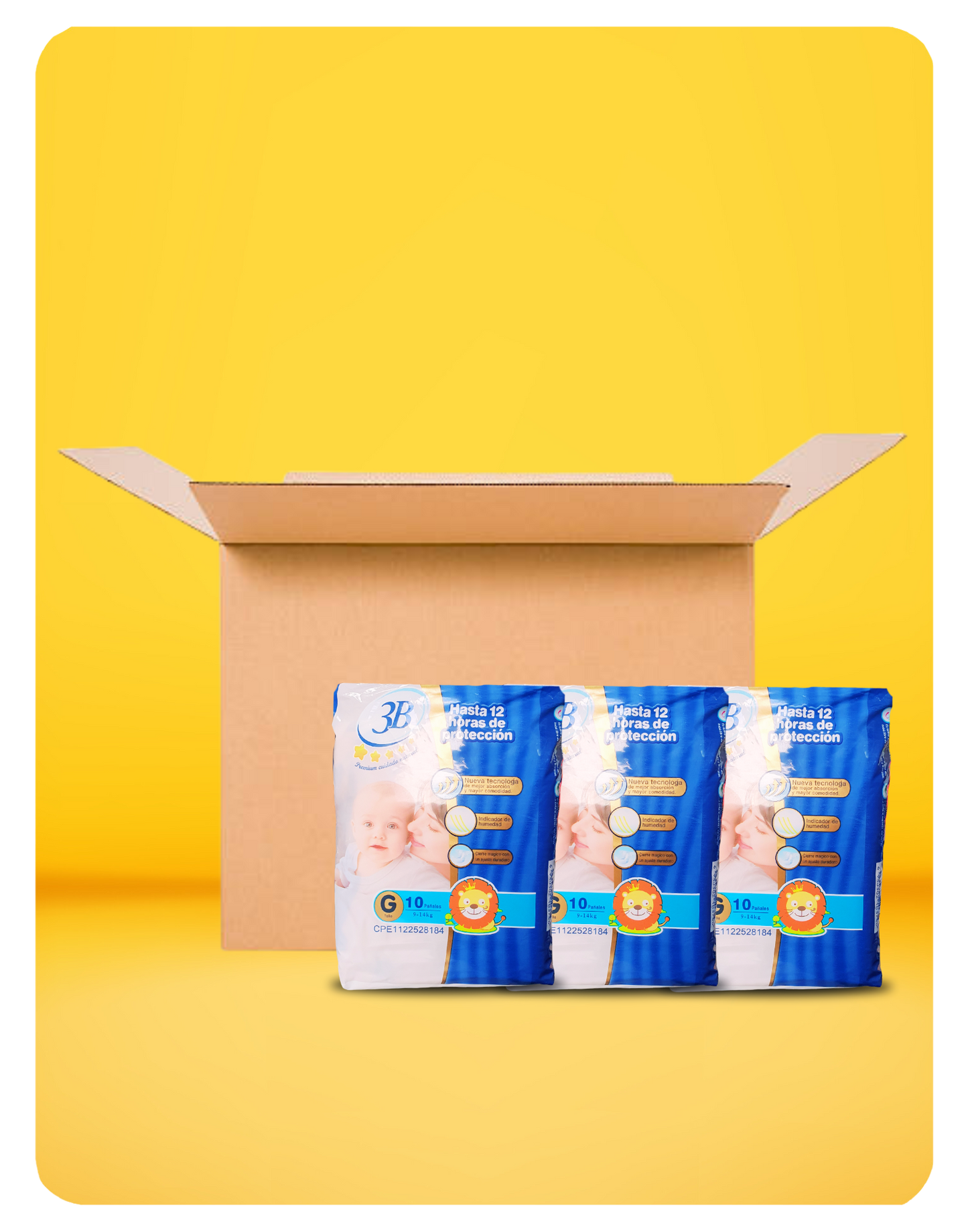 3B PREMIUM DIAPER PACK - LARGE SIZE