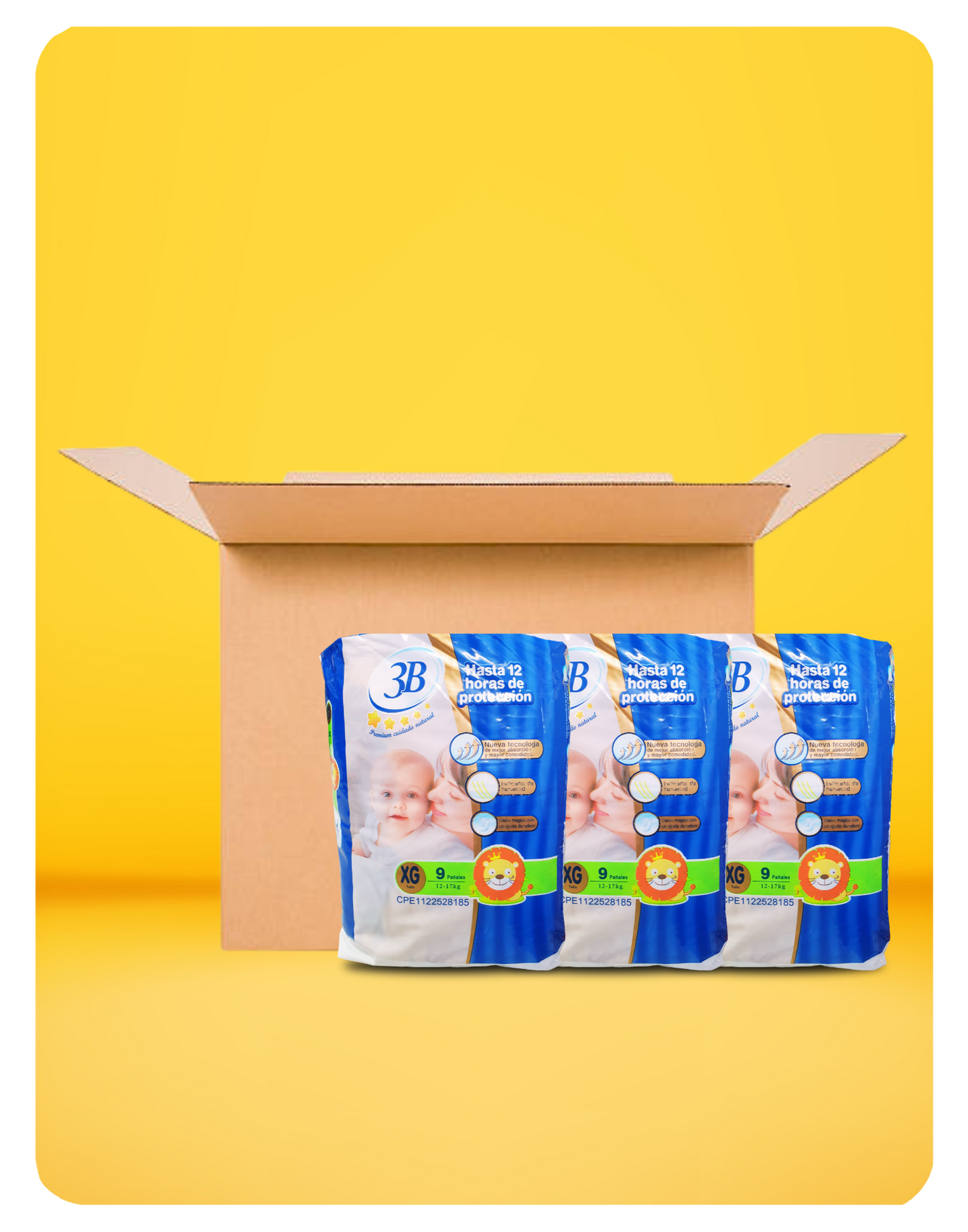 3B PREMIUM DIAPER PACK - EXTRA LARGE SIZE