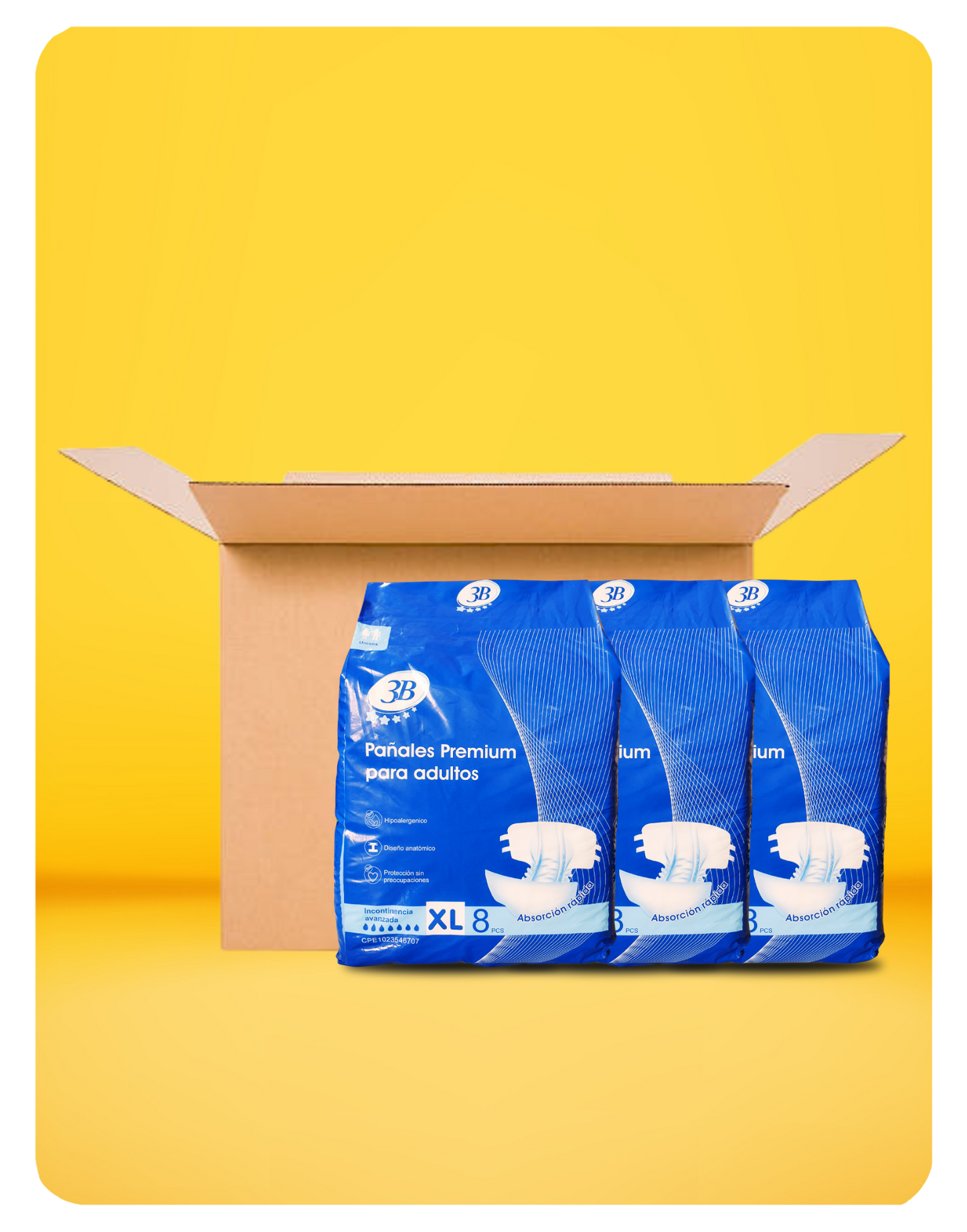 3B PREMIUM ADULT DIAPER PACK  - EXTRA LARGE SIZE