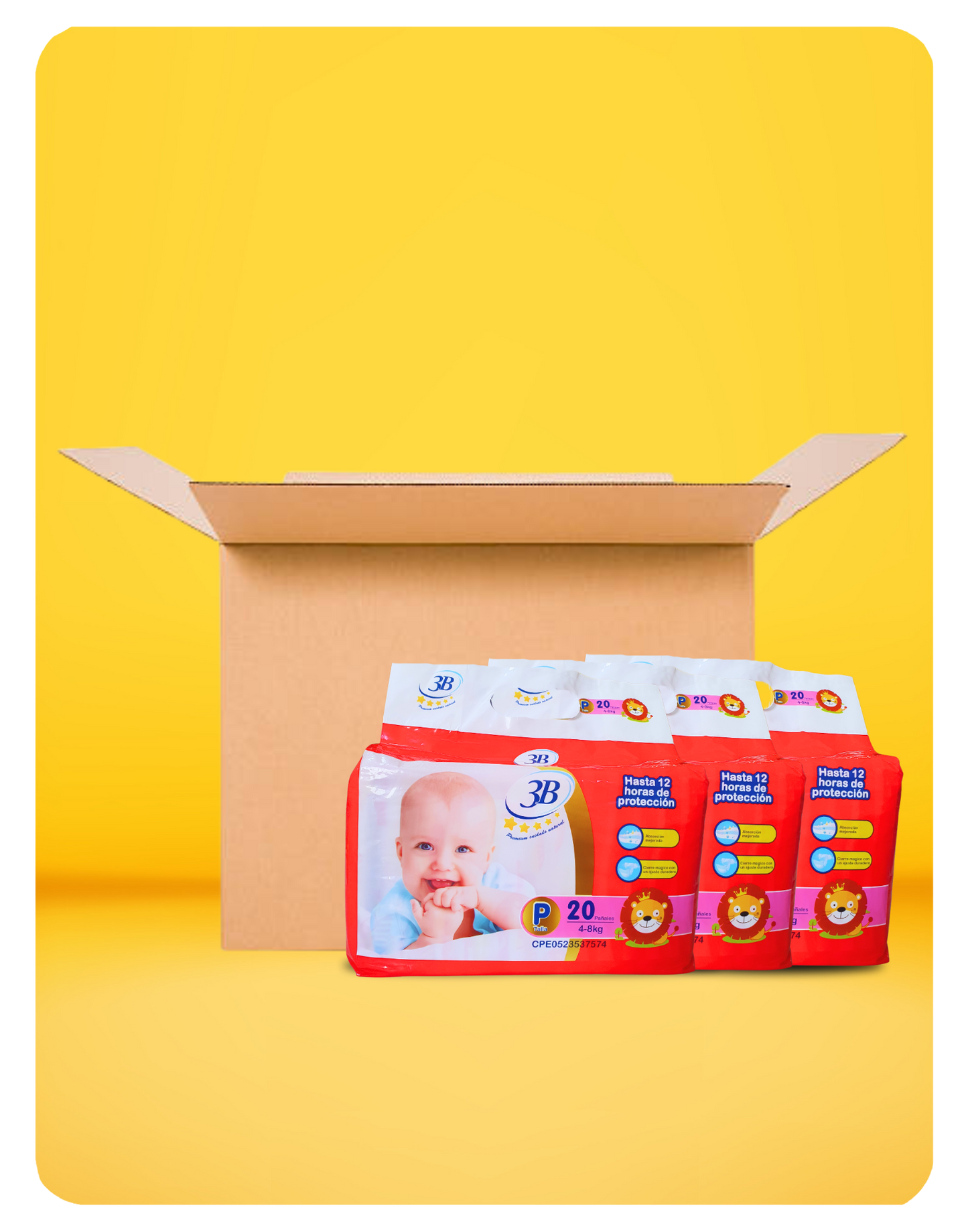3B RED DIAPER PACK - SMALL SIZE