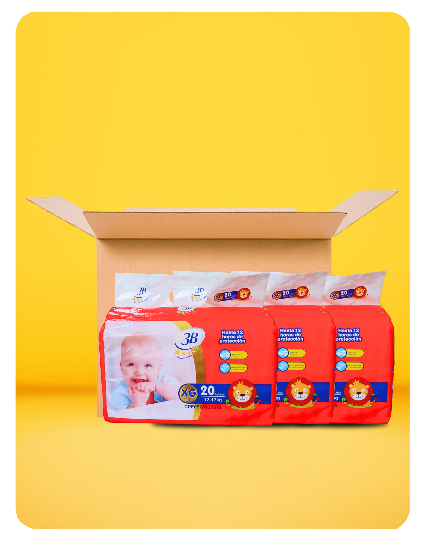 3B RED DIAPER PACK - EXTRA LARGE SIZE