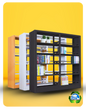 Book shelves for library