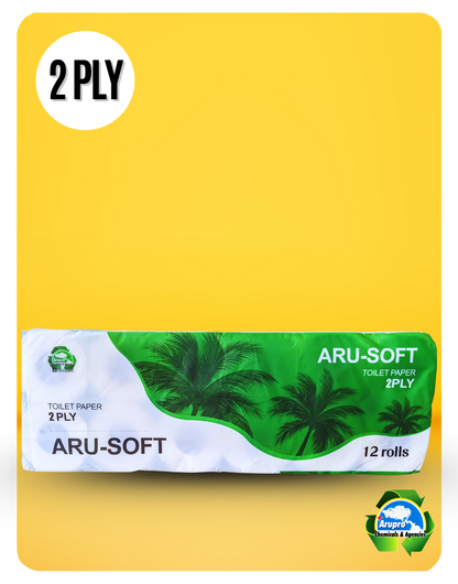 ARU-SOFT TOILET PAPER - 2PLY ECO-WATER DISSOLVING